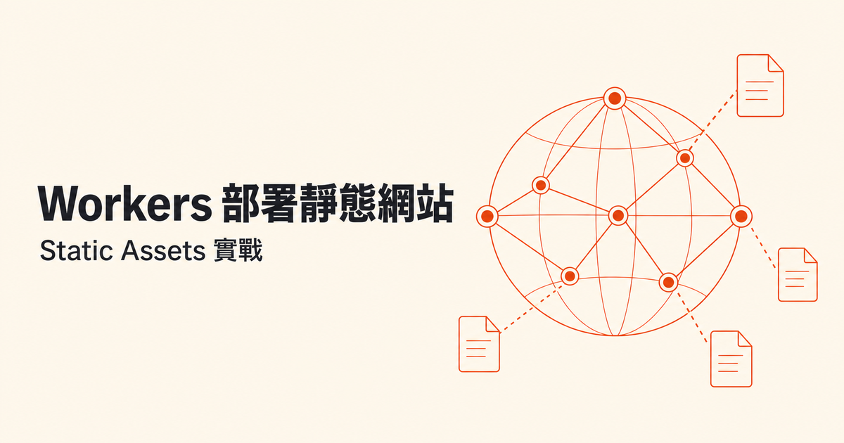 用 Cloudflare Workers（Static Assets）部署靜態網站實戰